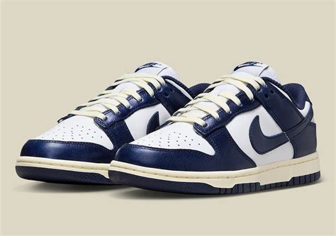 navy blue and white Nike